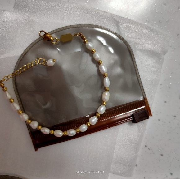 Nwt Freshwater Pearl Non Tarnish Bracelet - Picture 2 of 3